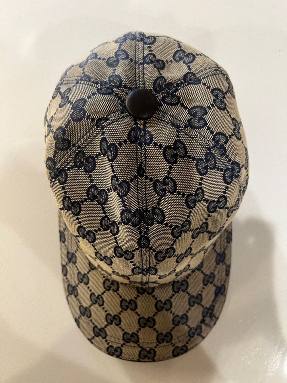 Gucci Beige GG Canvas Baseball Cap with Red-Blue Web Stripe - Picture 4 of 4